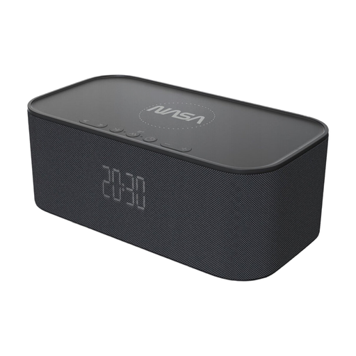 Enceinte Bluetooth design, réveil, lumière et chargeur smartphone à induction NASA SPC800