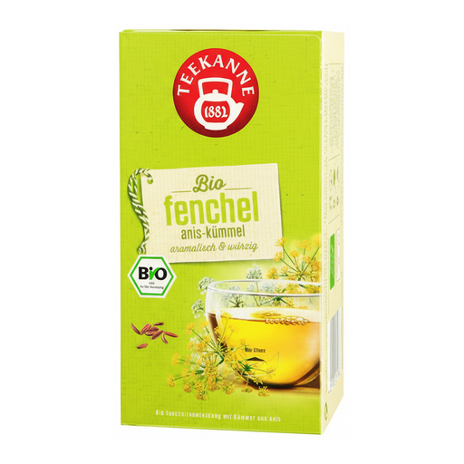 Teekanne Organic Fennel, Anise & Caraway Tea 18x2.5g