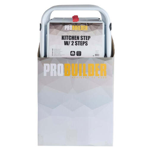 PROBUILDER KITCHEN STEP W/2 STEPS White