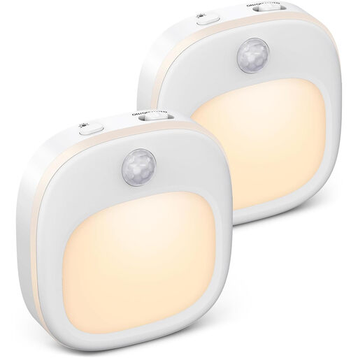 2-pack Battery-operated Night Light with Motion Detection