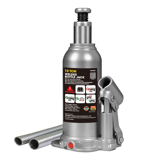 TCE 10 Ton Industrial Grade Vertical Hydraulic Bottle Jack
