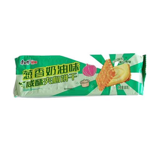 Master Kong Cream Cheese Flavored Salty Crispy Sandwich Biscuits 80g