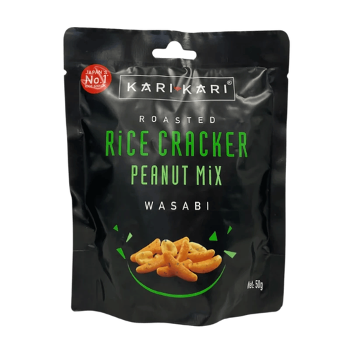 KARI KARI Rice Crackers and Peanuts Wasabi 50g