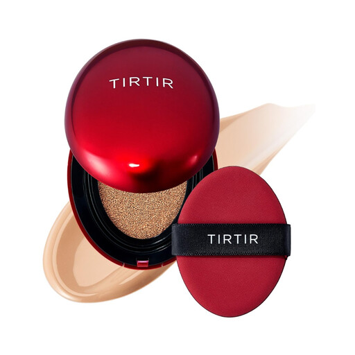 [Glass Skin] TIRTIR Mask Fit Red Cushion Foundation 18g Shade 27N Camel – 72H Long-Lasting Flawless Coverage, Radiant Luminous Finish for Korean Glass Skin