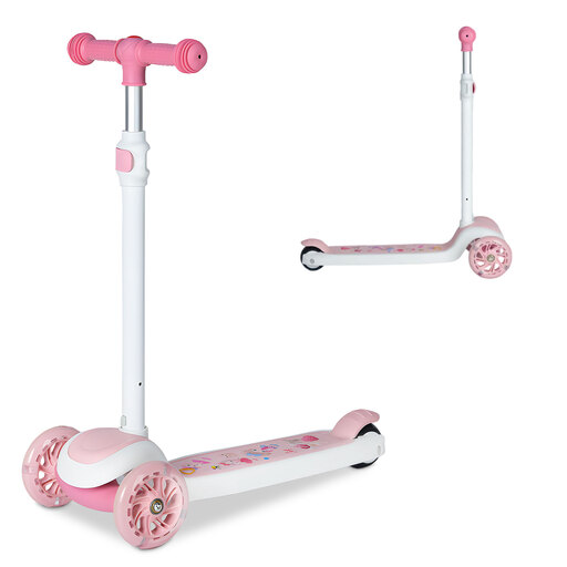 Neuleb Balancing Kick Scooter with Light Up Wheels