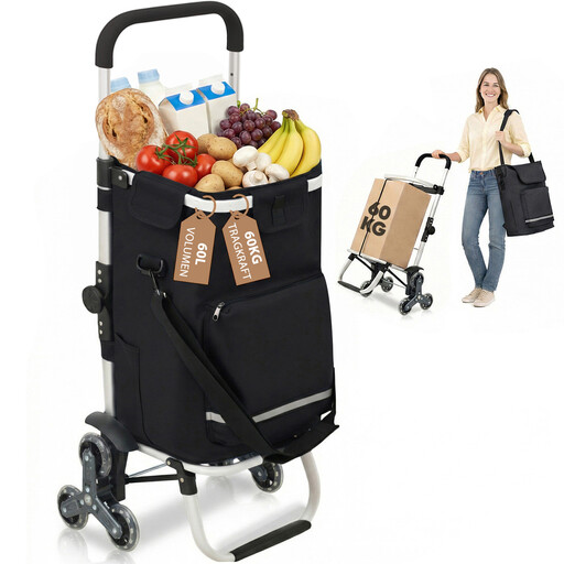 60L Shopping Trolley Stair Climber