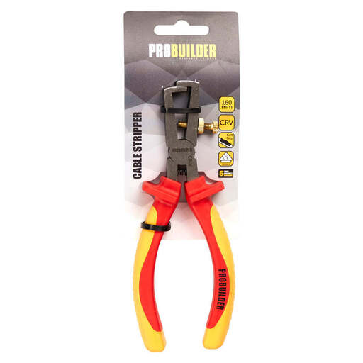 PROBUILDER WIRE STRIPPERS VDE 160MM Orange,Yellow