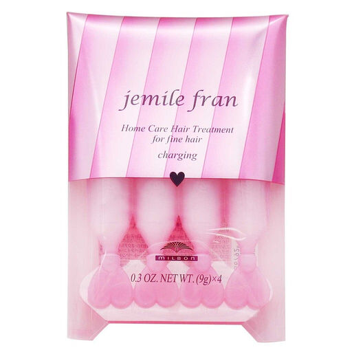 Milbon Jemile Fran Deep Nourishing Hair Mask (for Fine Hair) Heart-shaped 9g x 4