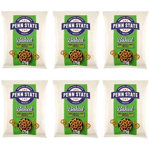 Penn State Sour Cream & Chive Pretzels 175g x 6pcs