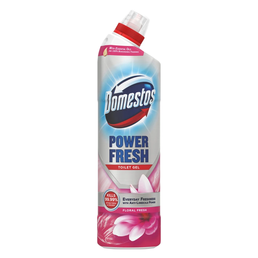 Domestos Power Fresh Toilet Gel, Floral Fresh, 750ml