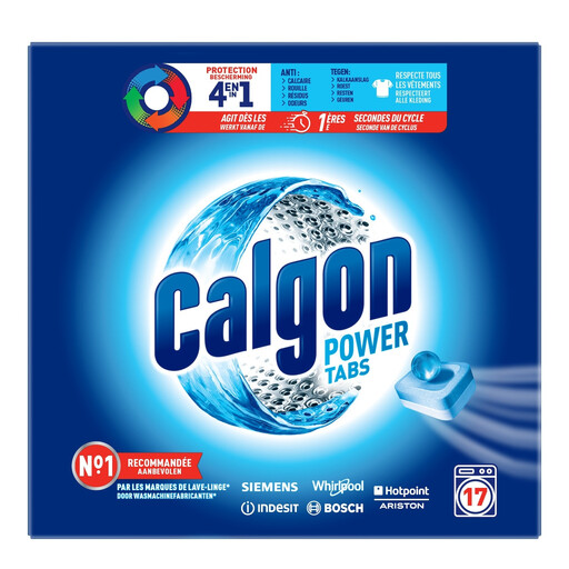 CALGON Pastilles Anti-Calcaire 4 en 1 - 17 Pastilles