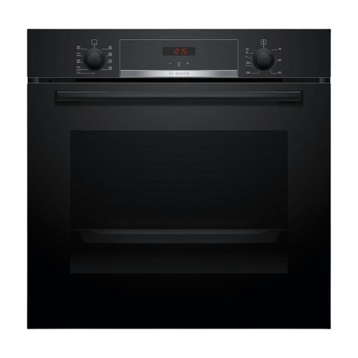 Bosch HBA514BB3 Double Oven - 71 L Capacity - Built-in Oven - 3D Hot Air - Easy Cleaning - Stainless Steel