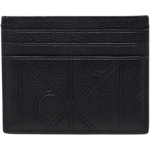 Calvin Klein Leather Cards Holder - Black