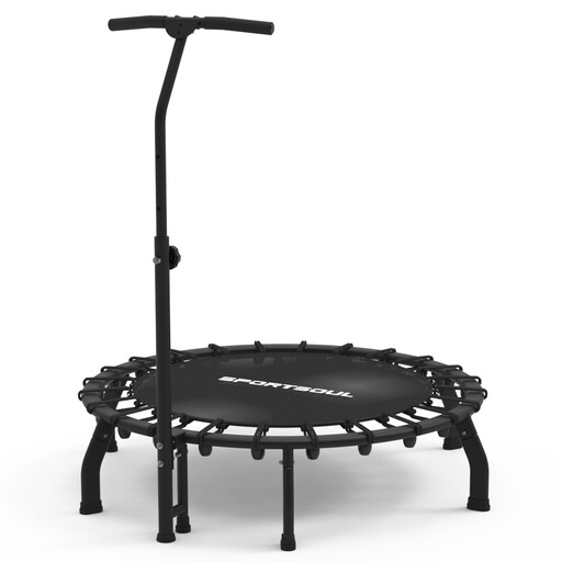 SPORTSOUL 42-inch round fitness trampoline with elastic bands