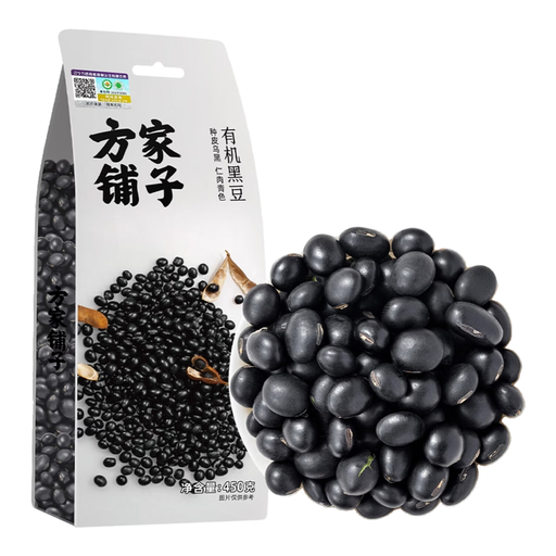 Fangjia Store Organic Black Soybeans 450g