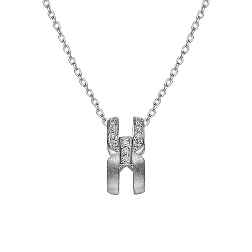 Collier Entrelacs en Argent Givr? Alain Michal