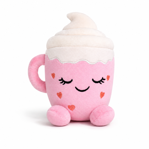 Flooffees London Pink Plush Mug Toy