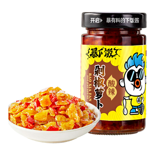 Jiaxingju Pickled Radish with Chilli in Spicy and Sour Flavour 200g