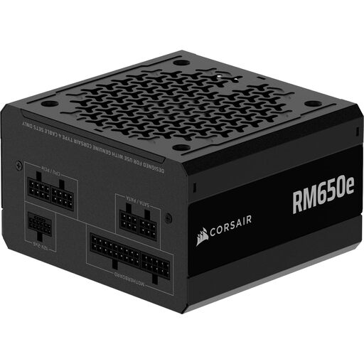 CORSAIR RM650e (2025) 650W Fully Modular ATX 3.1 Power Supply, Black