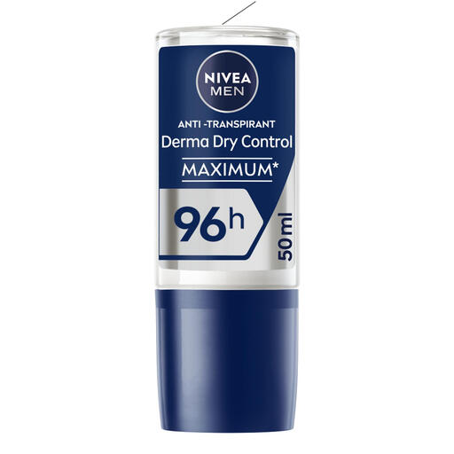 Nivea Men Derma Dry Control 96H Underarm Deodorant RollOn