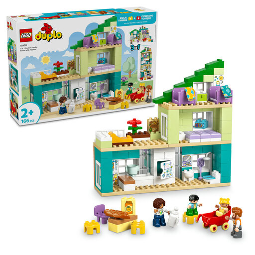 LEGO DUPLO Town 10470 3 in 1 Modern Family House with Figures