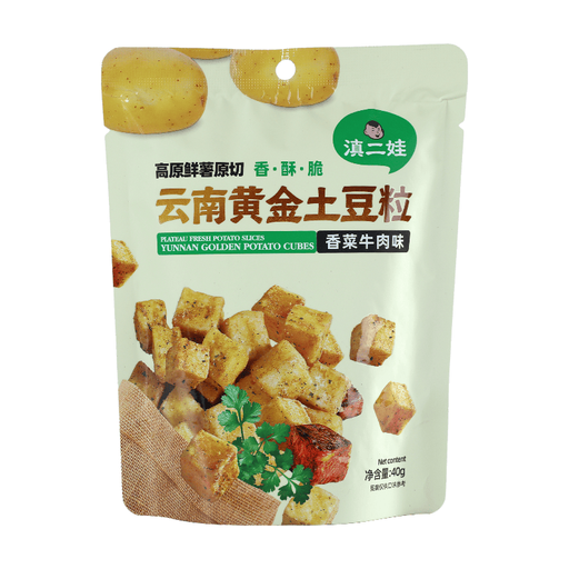 Dianerwa Yunnan Golden Potato Granules (Cilantro Beef Flavor) 40g