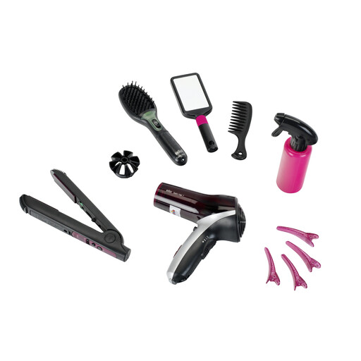 Theo Klein Braun Satin Hair 7 Mega Hair Styling Set