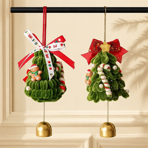 Huacan Christmas tree bell pendant set of 2