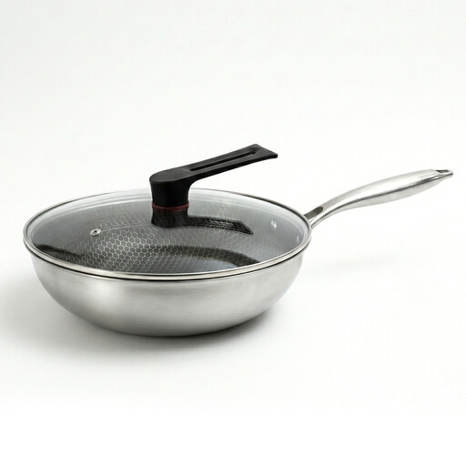 PURECOOK Non-stick Wok with Lid