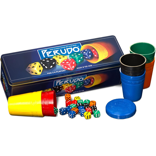 Perudo Dice Game in a Tin