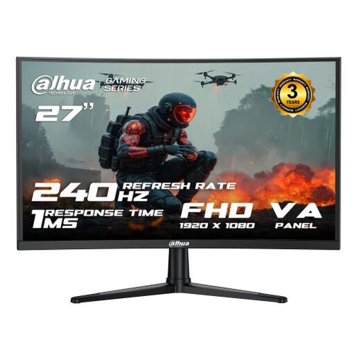 Dahua 27 FHD 240Hz Curved Gaming Monitor