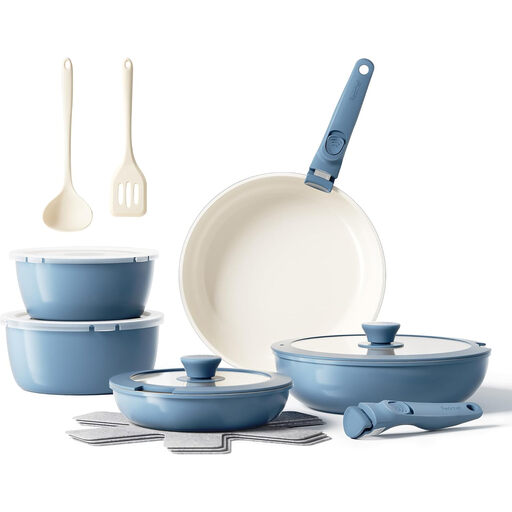 Redchef Ceramic Pots and Pans Set Non Stick, 16 pcs