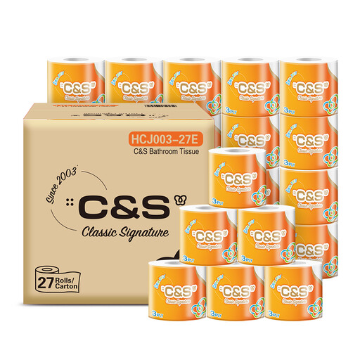 C&S Toilet Tissue, 3-Ply, 178g, 27 Rolls