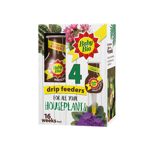 Baby Bio Houseplant Feed Drip Feeders 40ml 4pk