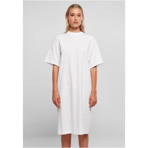 Urban Classics Ladies Organic Long Oversized Tee Dress white S