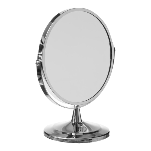 5five Pedestal Mirror - Chrome, 17 cm