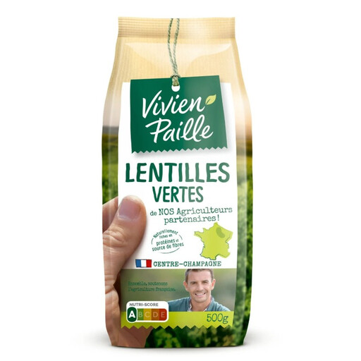 Vivien Paille green lentils, 500 g pack