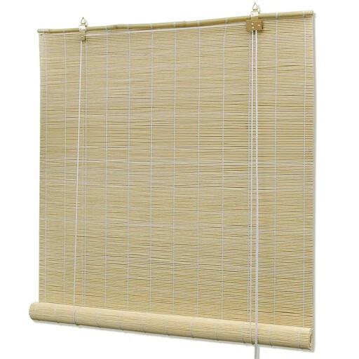 VidaXL Bamboo Roller Blind - Natural, 80 x 160cm