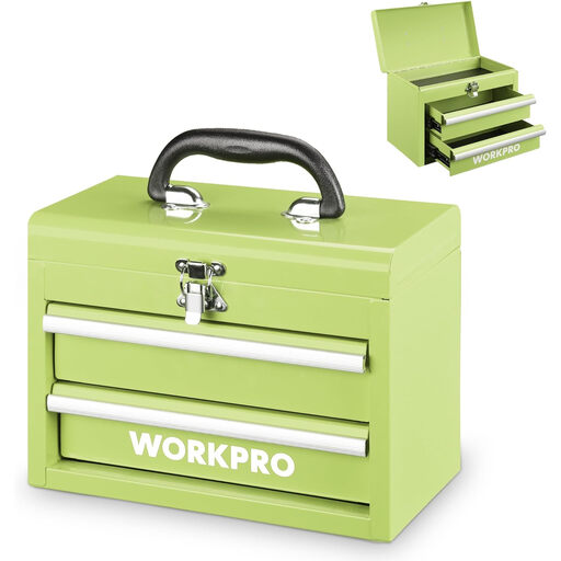 WORKPRO Tragbarer Mini-Metallwerkzeugkasten