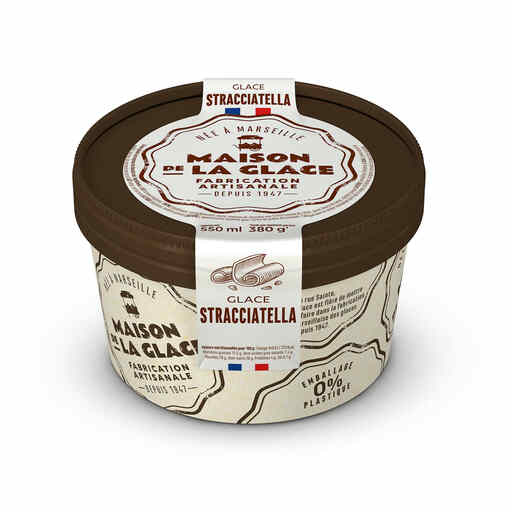 Maison de la Glace Pot de Glace Stracciatella 380g