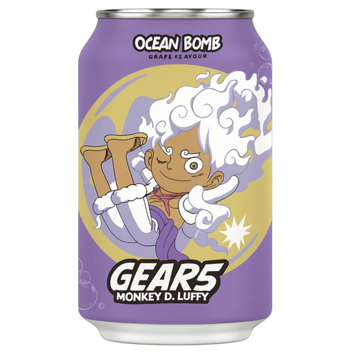 OCEAN BOMB One Piece Soda Drink WHITE GRAPE 330ml