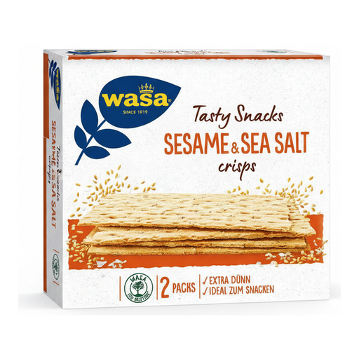 Wasa Round Crispbread Sesame & Sea Salt 190g