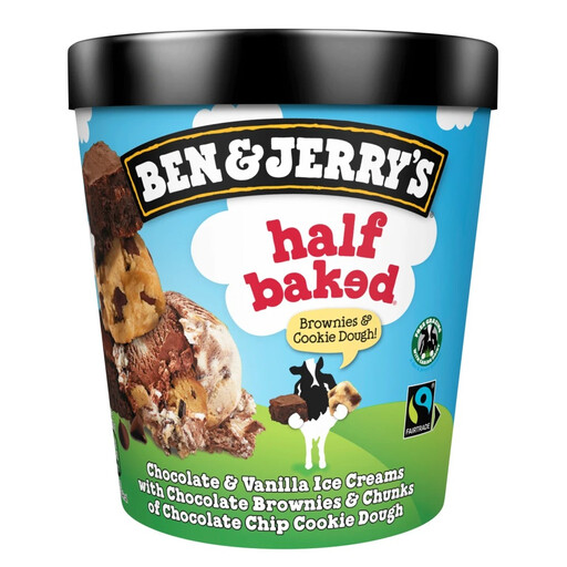 Ben & Jerry’s Half Baked ice-cream tub, 465 ml