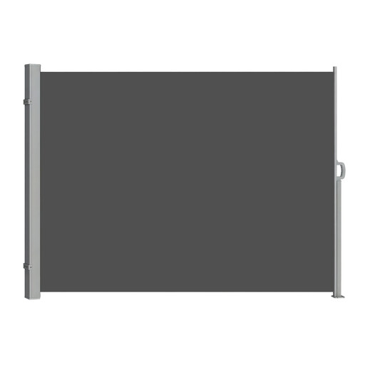 Ochama Extendable Side Shade, 180 x 400 cm Privacy Screen, Light Grey