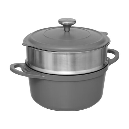 5five Cast Aluminium Casserole with Steamer Basket