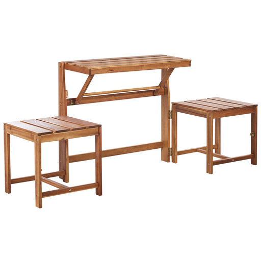 Beliani 2-IN-1 Convertible, Space-Saving Dining Set TUENNO