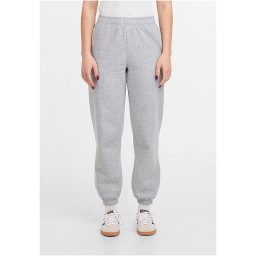 Urban Classics Ladies Basic Essential Sweatpants in Heather Grey