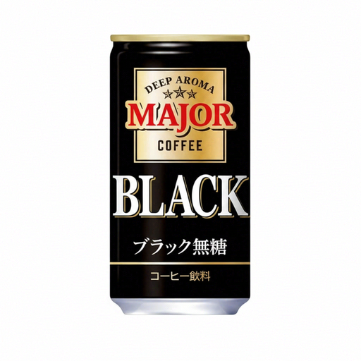 UCC MAJOR scent and rich black no sugar, 185 ml