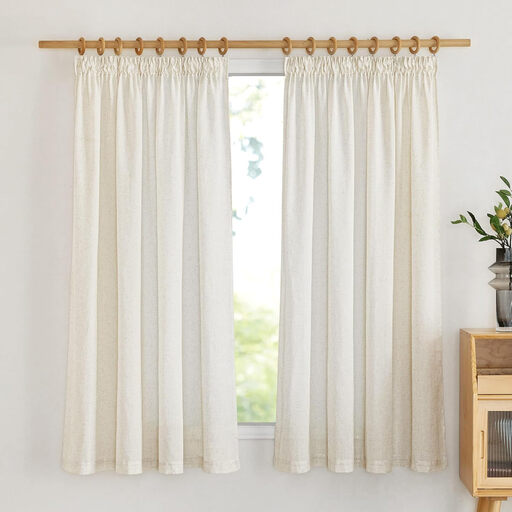 Rideaux Semi-transparents Aspect Lin PONY DANCE en Beige