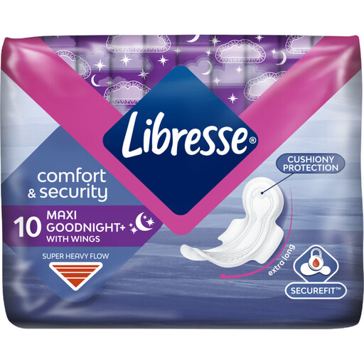 Libresse Maxi Goodnight Wing Maandverband